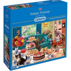 Puzzle 1000pcs - Feline frenzy